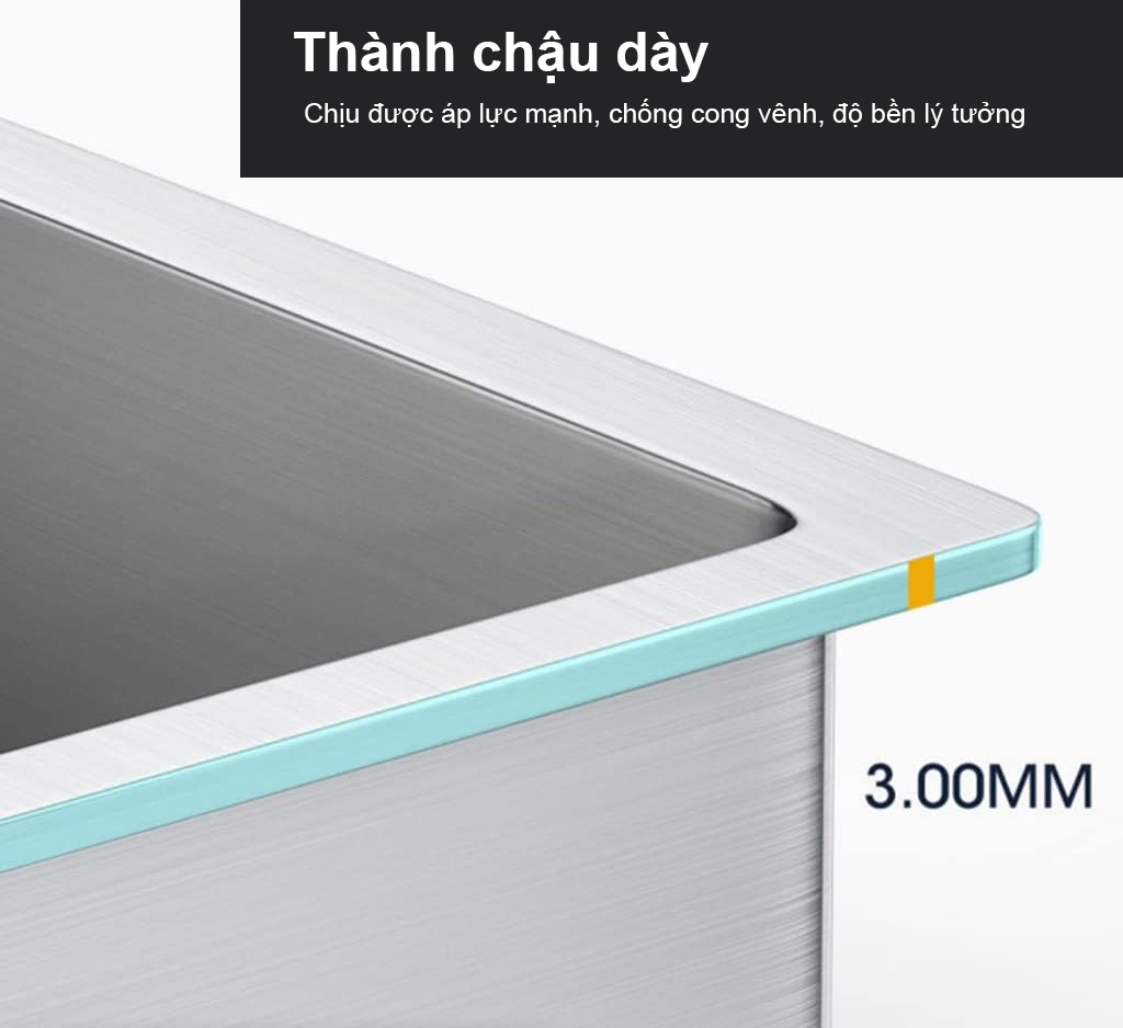 Sử dụng chậu rửa bát cao cấp Roslerer RL04-6045DA sẽ cảm thấy rõ được sự khác biệt vượt trội so với những sản phẩm thép không gỉ thông thường