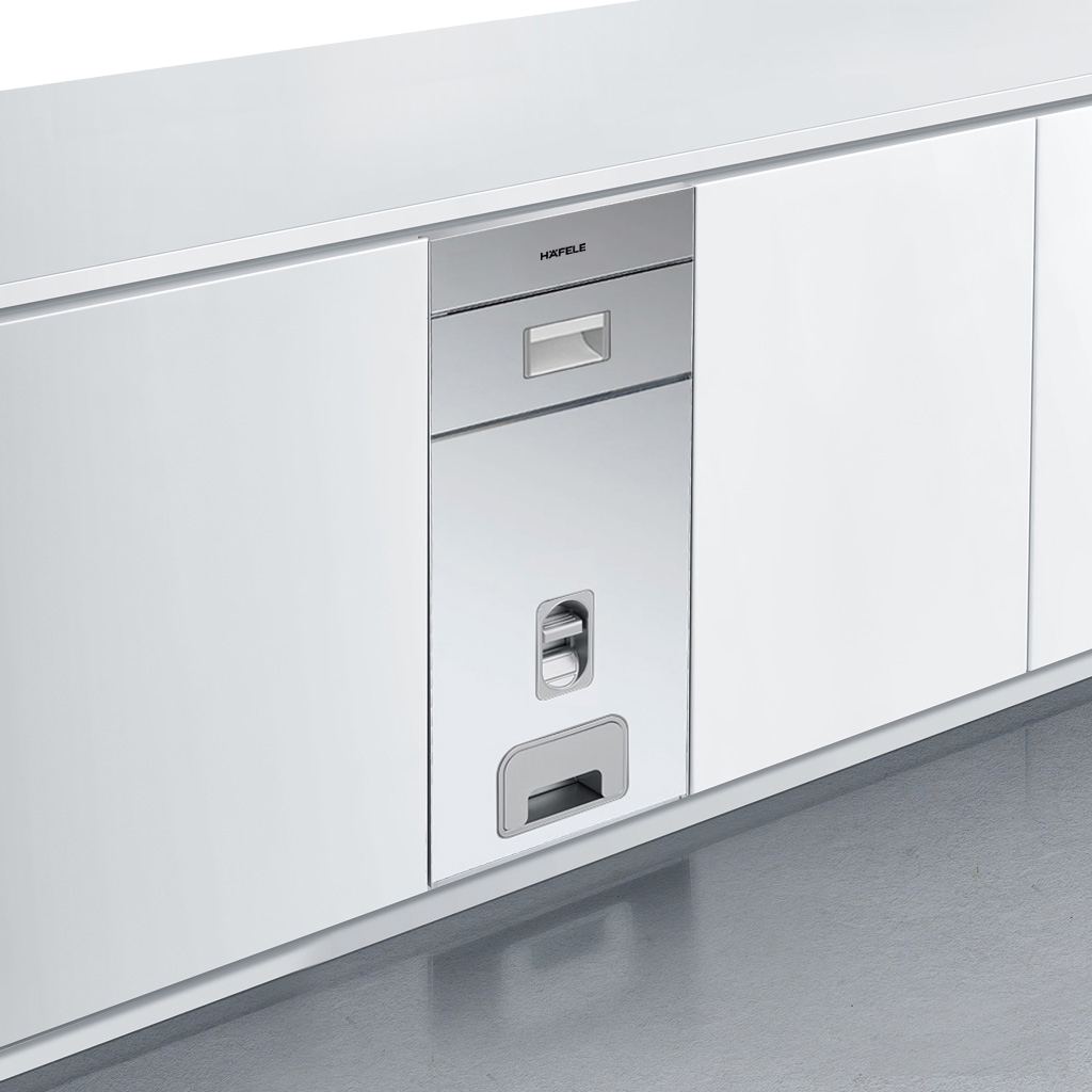 Thùng gạo âm tủ mặt gương cao cấp | Hafele 549.32.990 | 25kg | nút nhấn | chiều rộng tủ 300mm Thùng gạo âm tủ mặt gương cao cấp | Hafele 549.32.990 | 25kg | nút nhấn | chiều rộng tủ 300mm