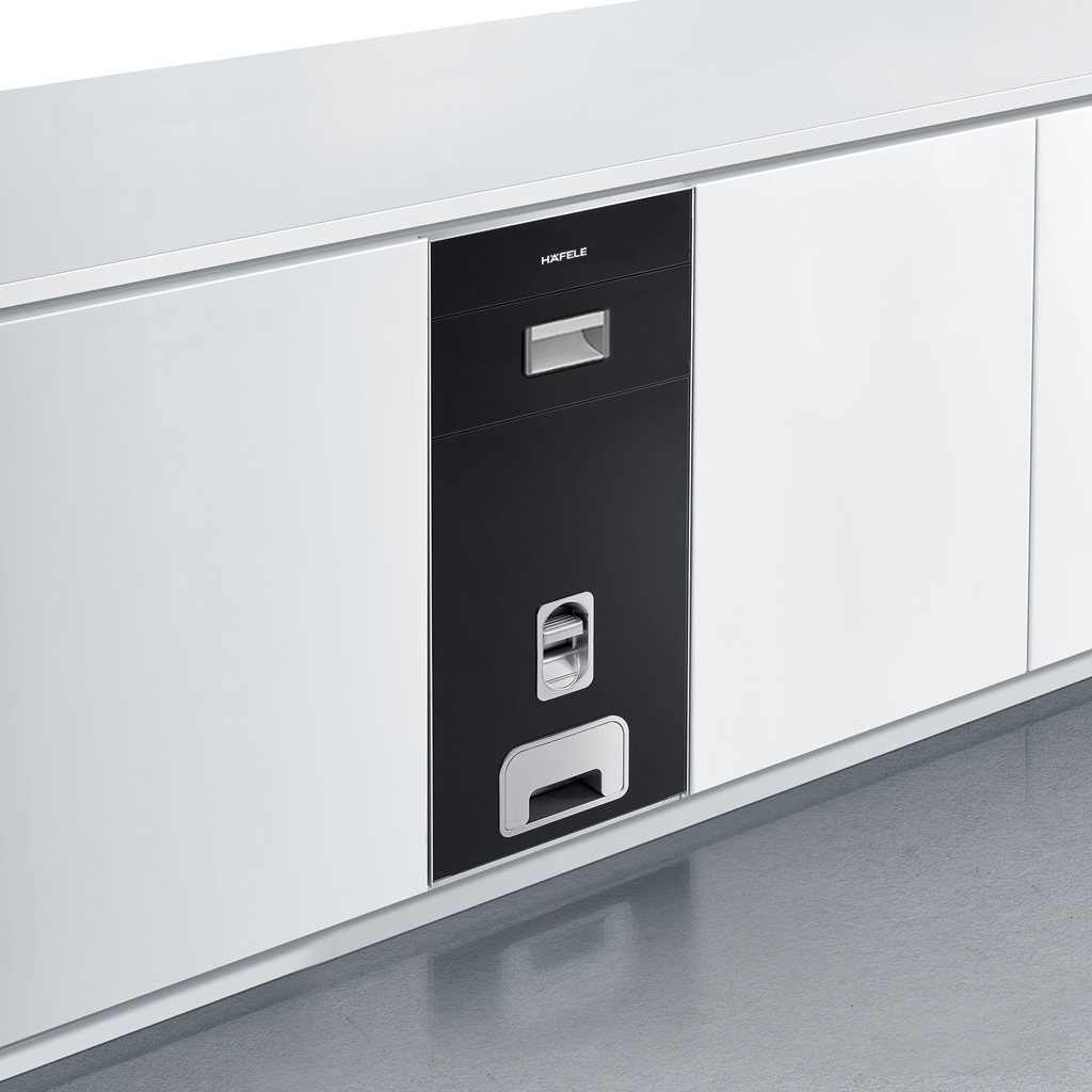 Thùng gạo âm tủ mặt gương đen cao cấp | Hafele 549.32.991 | 25kg | nút nhấn | chiều rộng tủ 300mm Thùng gạo âm tủ mặt gương đen cao cấp | Hafele 549.32.991 | 25kg | nút nhấn | chiều rộng tủ 300mm