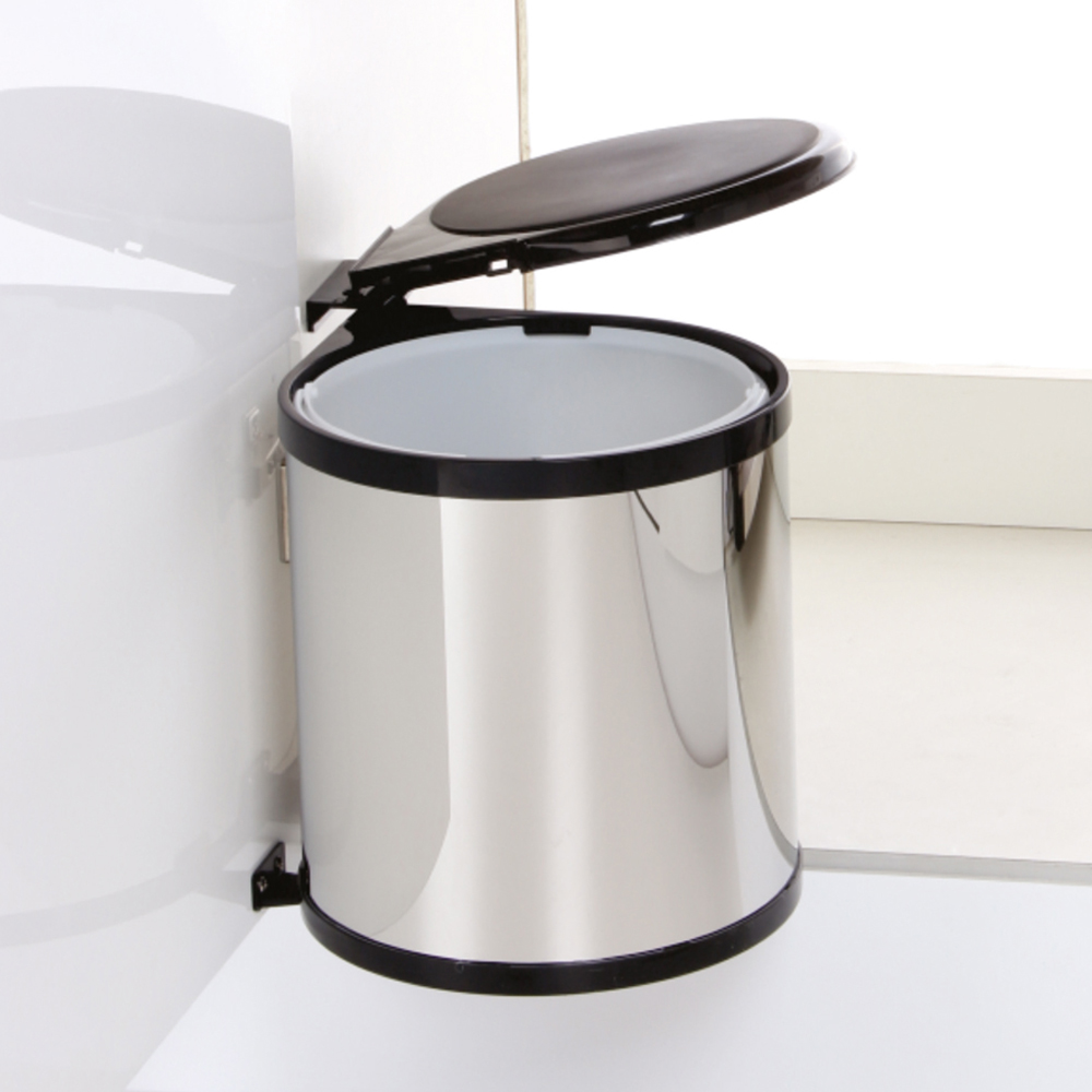 Thùng rác đơn âm tủ gắn cánh mở | Hafele 502.24.003 | 8 lít Thùng rác đơn âm tủ gắn cánh mở | Hafele 502.24.003 | 8 lít