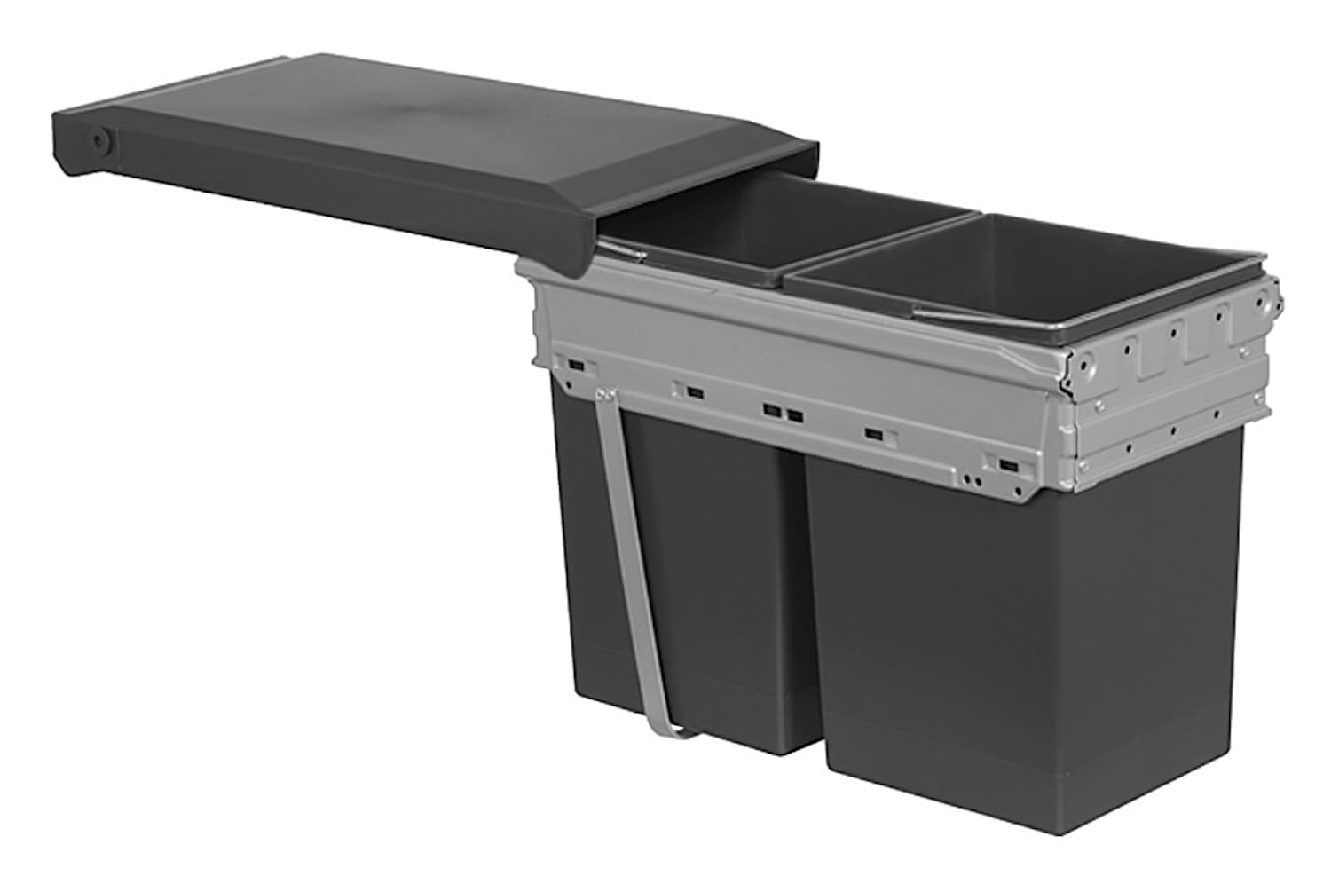 Thùng rác âm tủ 2 ngăn 2*15L cánh kéo 300mm 502.72.761 là phụ kiện tủ bếp được nhập khẩu chính hãng từ thương hiệu nổi tiếng Hafele Thùng rác âm tủ 2 ngăn 2*15L cánh kéo 300mm 502.72.761 là phụ kiện tủ bếp được nhập khẩu chính hãng từ thương hiệu nổi tiếng Hafele