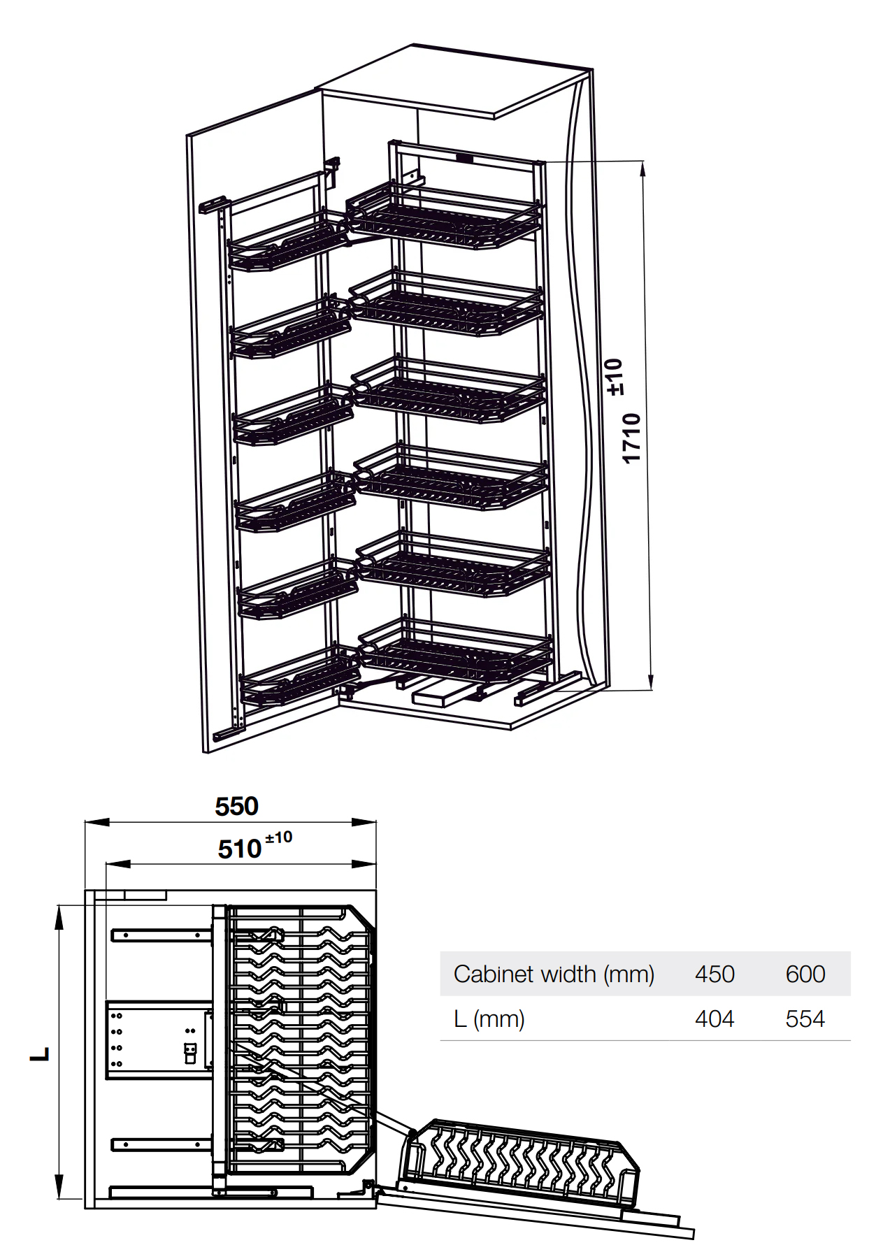 Kích thước sản phẩm | Tủ đồ khô 6 tầng Inox 304 nan Ovan cánh mở Hafele Kara Swing Kích thước sản phẩm | Tủ đồ khô 6 tầng Inox 304 nan Ovan cánh mở Hafele Kara Swing