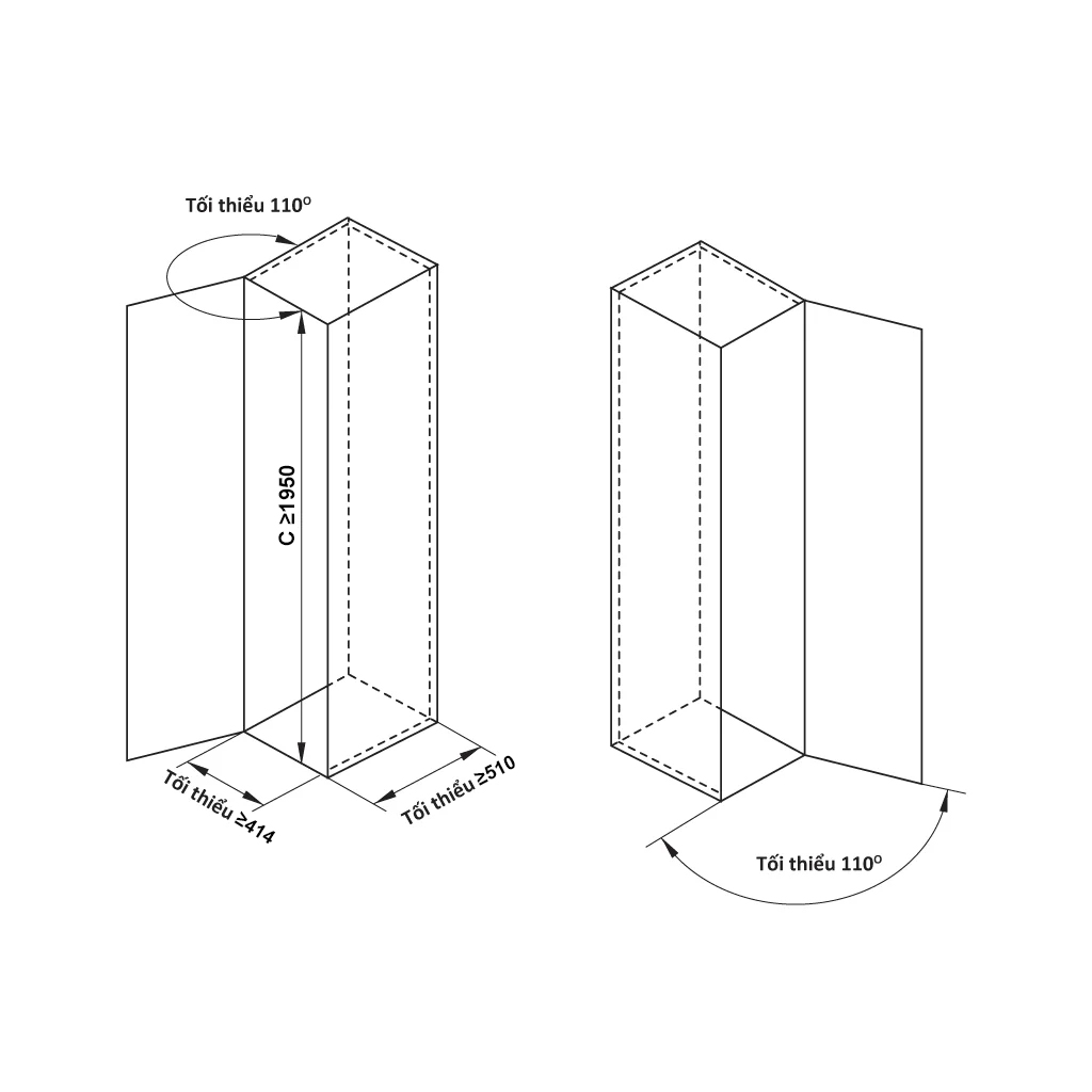 Kích thước lắp đặt | Tủ đồ khô 6 tầng Inox 304 nan tròn cánh mở 450mm Hafele Dolce 548.65.033 Kích thước lắp đặt | Tủ đồ khô 6 tầng Inox 304 nan tròn cánh mở 450mm Hafele Dolce 548.65.033