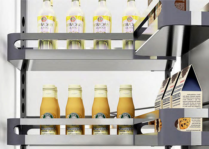 Tủ đồ khô 2 tầng Inox hộp cánh mở 450mm M040245 | EKB15245 sẽ giúp căn bếp luôn sạch sẽ, gọn gàng.