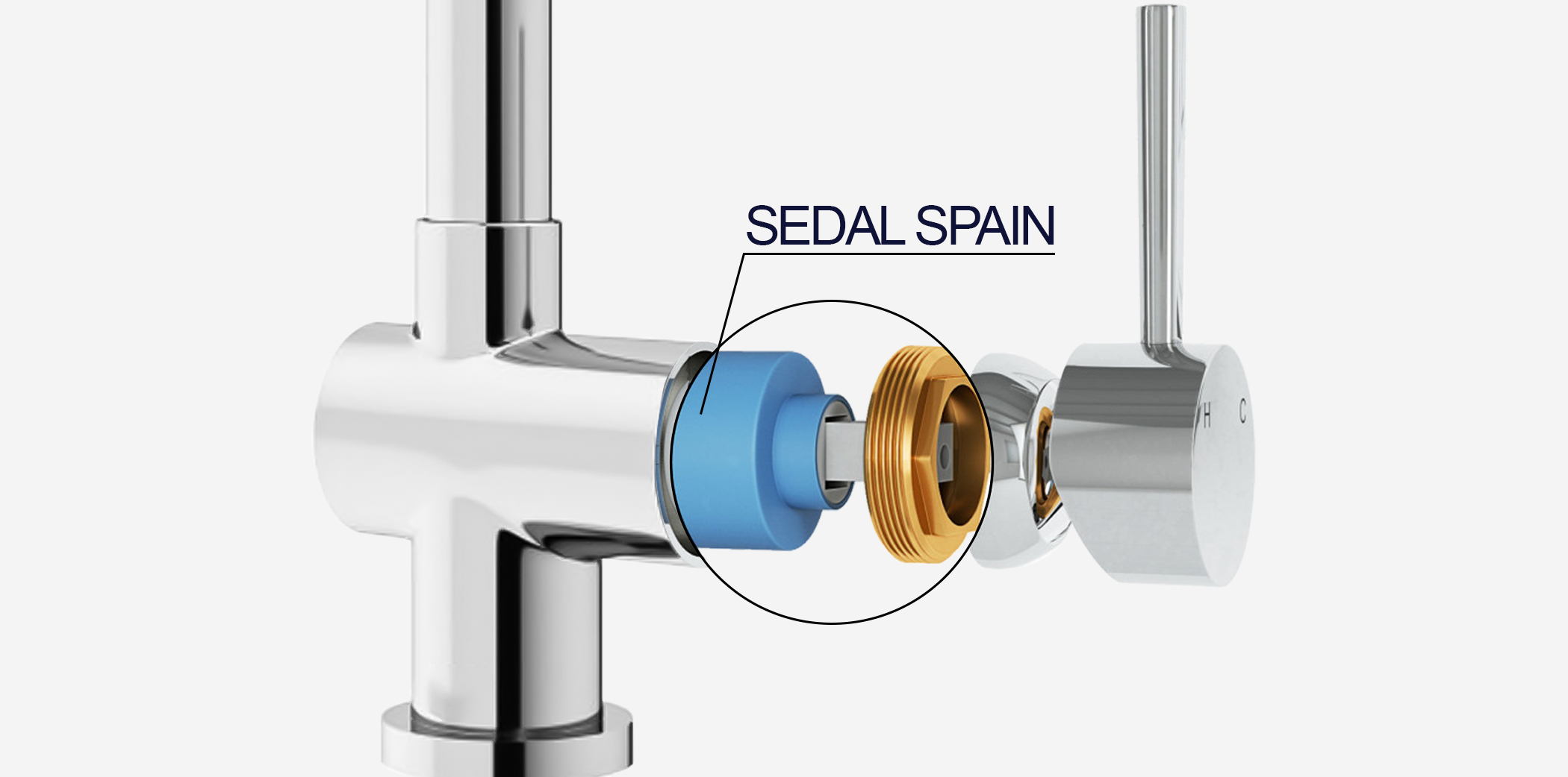 Thường được làm bằng nhựa Composite hoặc Ceramic, giúp giảm ma sát và đảm bảo độ bền cao với nhiệt độ nước