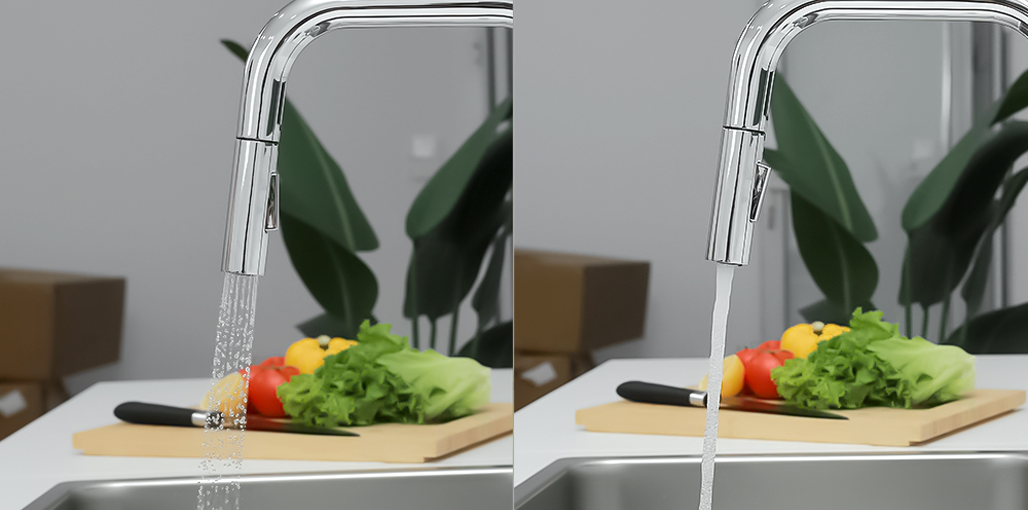 Đáp ứng mọi nhu cầu của bạn và mang lại trải nghiệm sử dụng vòi bếp đa năng và hiệu quả hơn bao giờ hết.