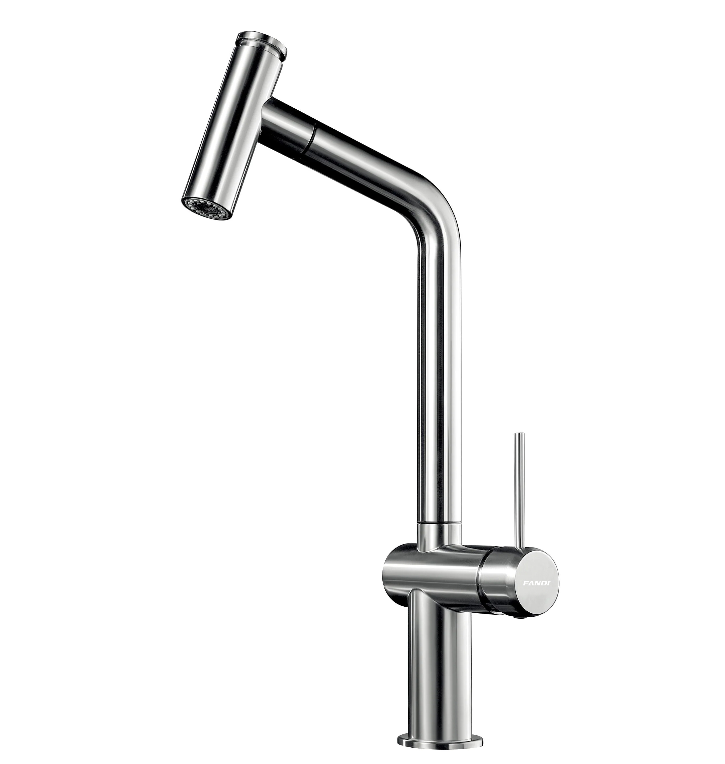 Vòi rửa nóng lạnh dây rút Inox 304 mạ Chrome Fandi FD-Laver Chrome Vòi rửa nóng lạnh dây rút Inox 304 mạ Chrome Fandi FD-Laver Chrome