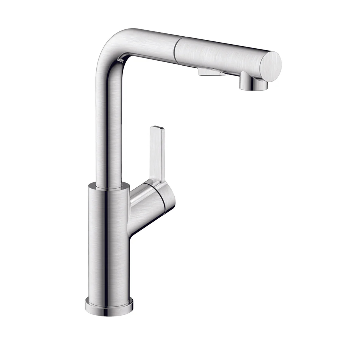 Vòi rửa nóng lạnh dây rút Inox 304 mạ PVD màu Chrome mờ | Hafele LUX-P HT25-SH1P315 | 570.85.049 Vòi rửa nóng lạnh dây rút Inox 304 mạ PVD màu Chrome mờ | Hafele LUX-P HT25-SH1P315 | 570.85.049