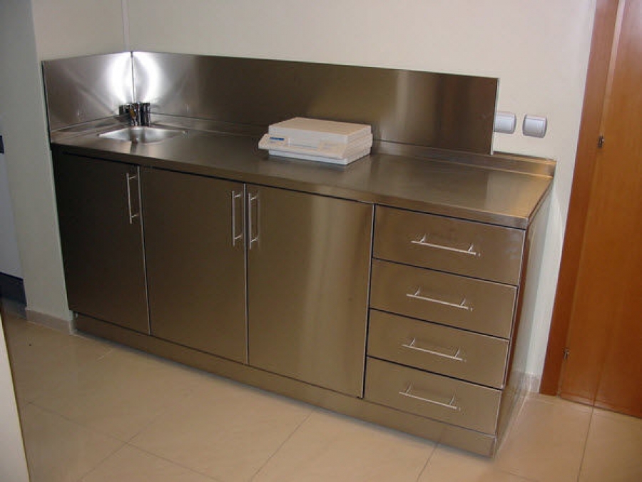 Mẫu tủ bếp inox đẹp TB-HSN02