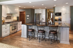 Mẫu tủ bếp có quầy bar đẹp TB-HSN20