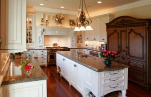 Mẫu tủ bếp có quầy bar đẹp TB-HSN20