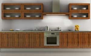 Mẫu tủ bếp dạng chữ I đẹp TB-HSN26