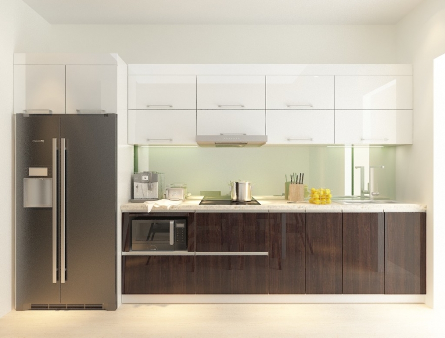 Mẫu tủ bếp nhựa TB-HSN14