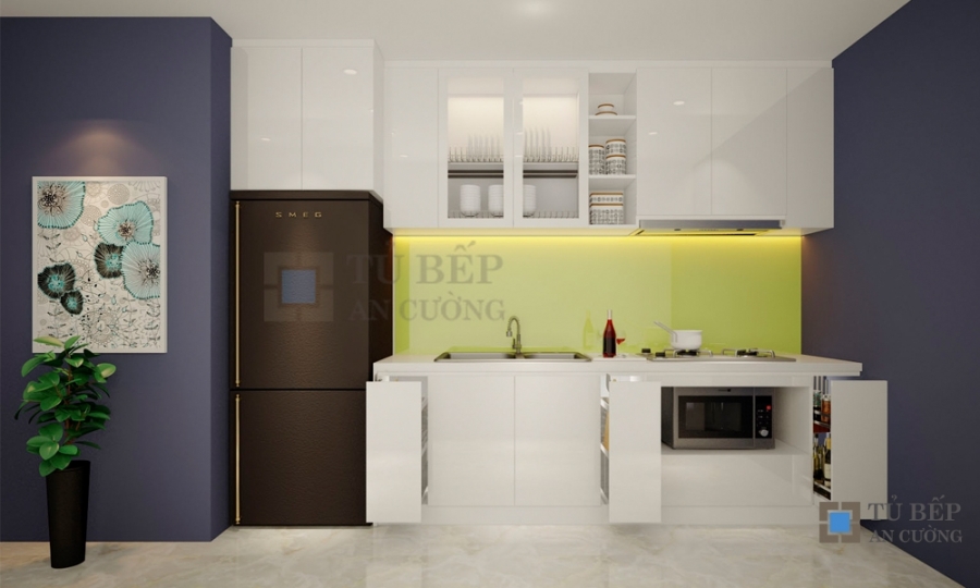 Mẫu tủ bếp Acrylic TB-HSN24