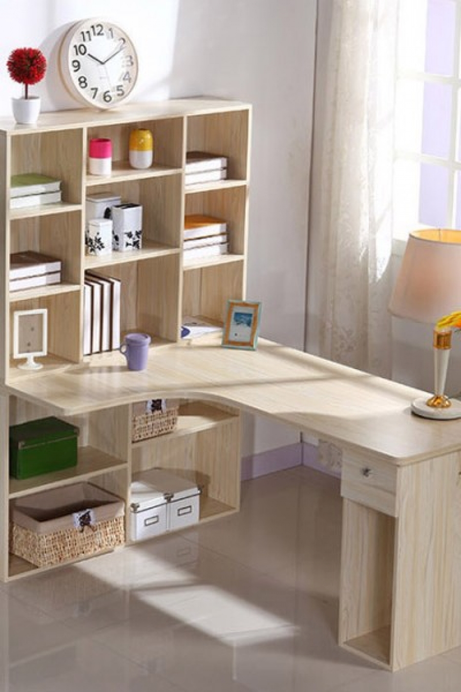Mẫu kệ giá sách đẹp KS-DR07