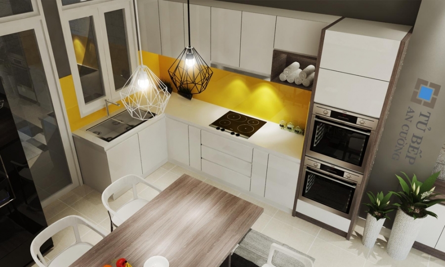 Mẫu tủ bếp Acrylic TB-HSN26