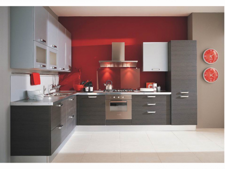 Mẫu tủ bếp HDF TB-HSN08
