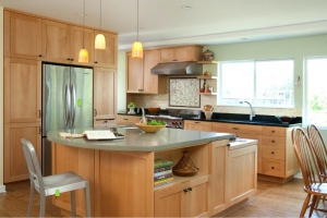 Mẫu tủ bếp có quầy bar đẹp TB-HSN20