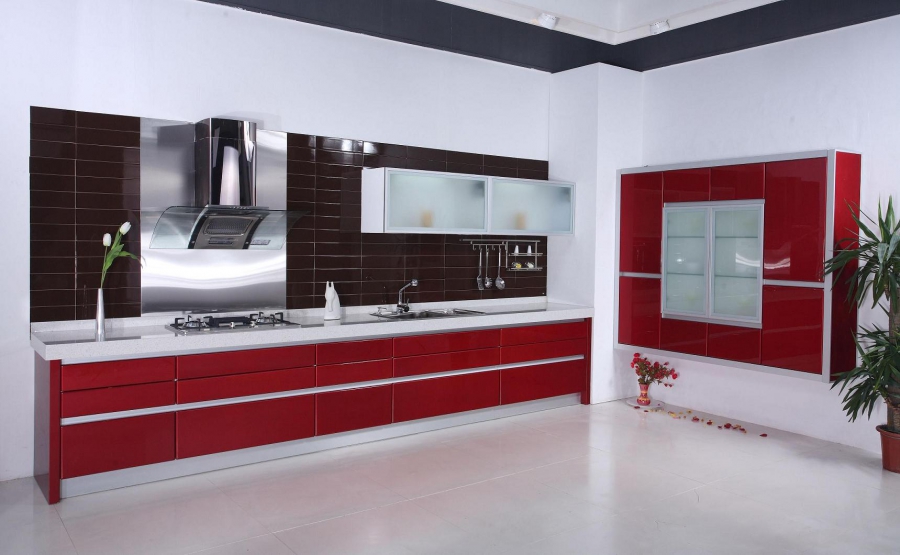 Mẫu tủ bếp MDF TB-HSN05