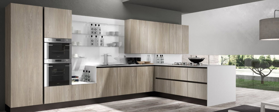 Mẫu tủ bếp Laminate TB-HSN03