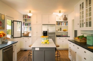 Mẫu tủ bếp có quầy bar đẹp TB-HSN20