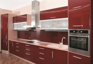 Mẫu tủ bếp dạng chữ I đẹp TB-HSN07