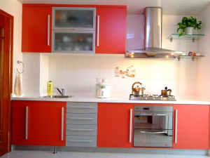 Mẫu tủ bếp dạng chữ I đẹp TB-HSN14