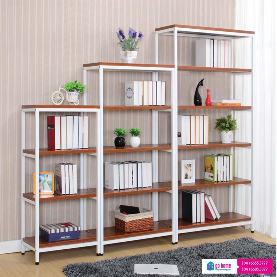 Mẫu kệ giá sách đẹp KS-DR08