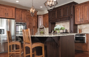 Mẫu tủ bếp có quầy bar đẹp TB-HSN20