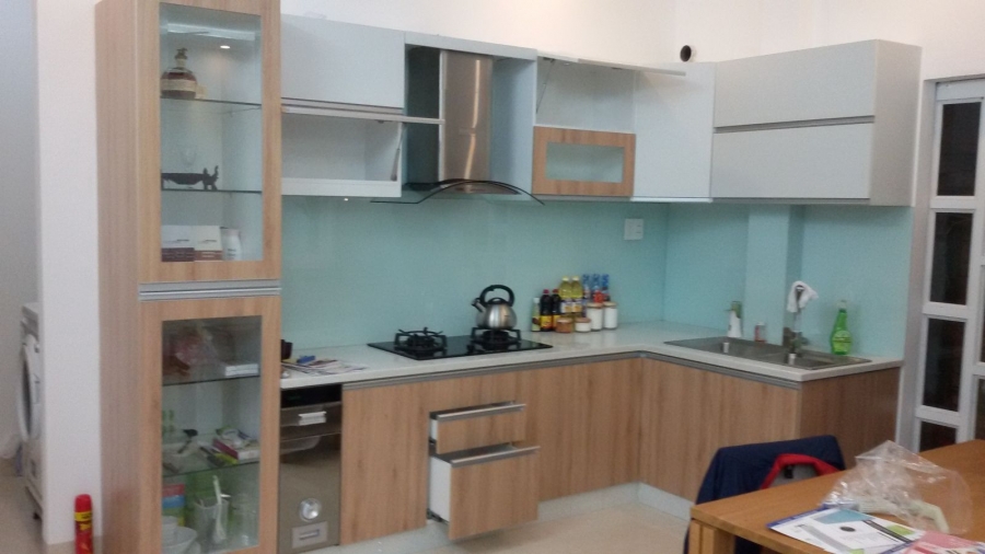Mẫu tủ bếp Melamine TB-HSN12