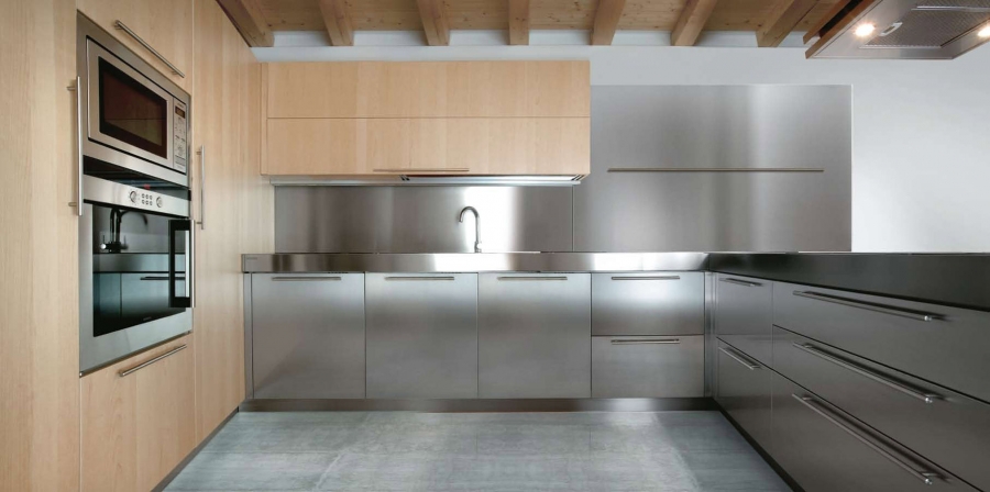 Mẫu tủ bếp inox đẹp TB-HSN05