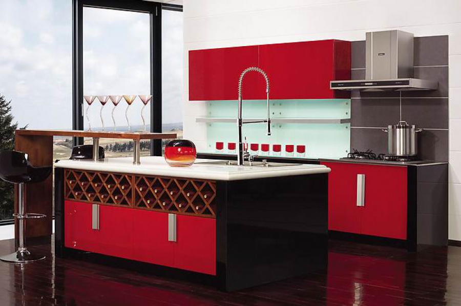 Mẫu tủ bếp HDF TB-HSN04