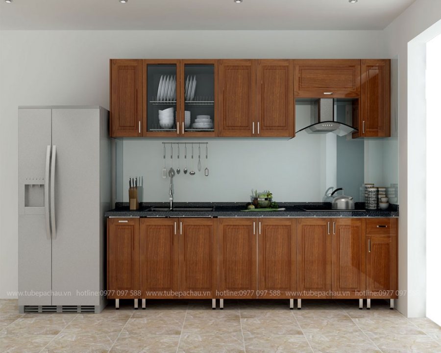 Mẫu tủ bếp inox đẹp TB-HSN13
