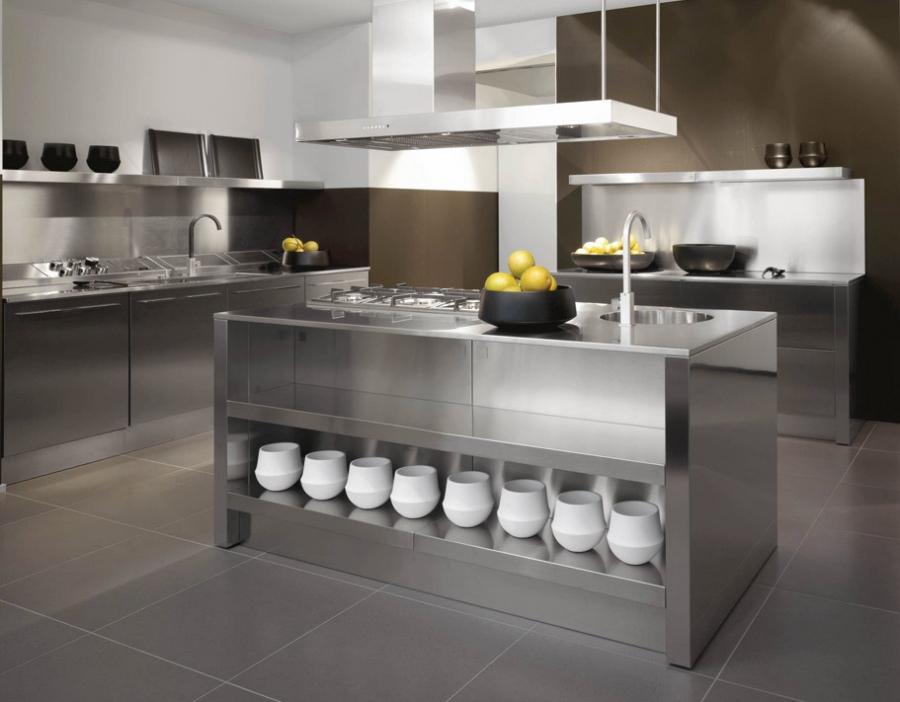 Mẫu tủ bếp inox đẹp TB-HSN08