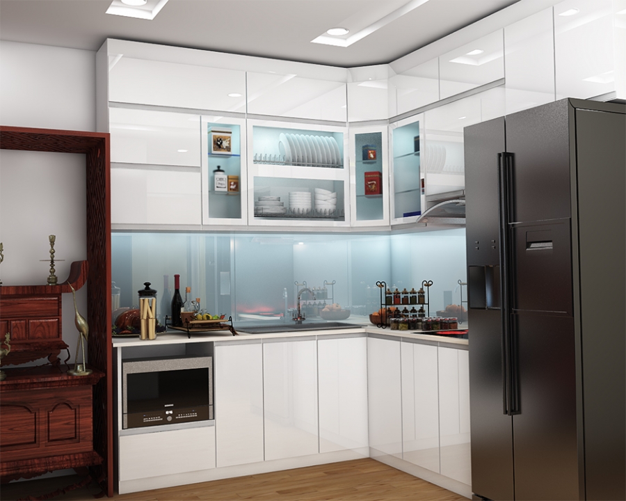 Mẫu tủ bếp Acrylic TB-HSN20