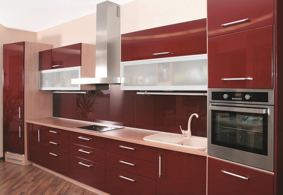 Mẫu tủ bếp MDF TB-HSN08